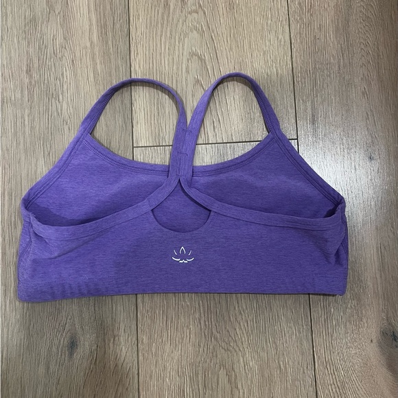 Beyond Yoga Spacedye Slim Racerback Bra Purple Large - Picture 3 of 3